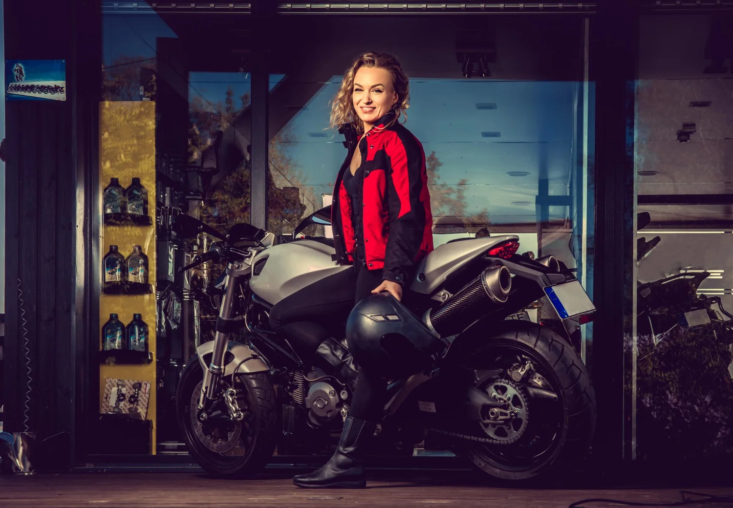 fashion campaign motorcycle
