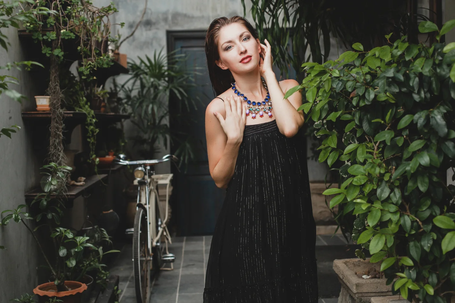 peacock skirt fashion editorial